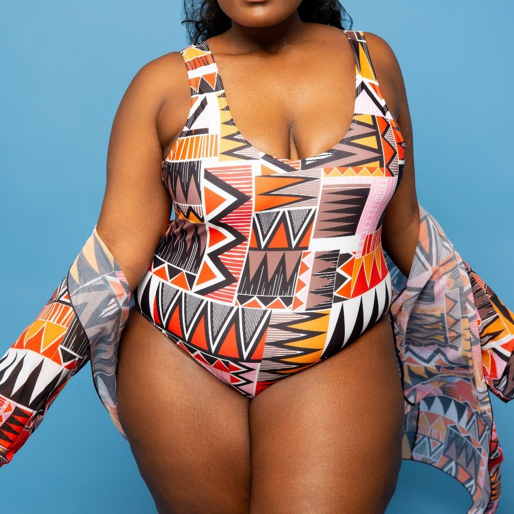 Aztec One-Piece (Without Cover-Up)